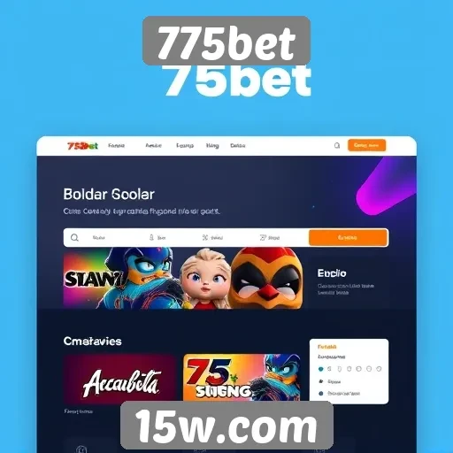 Interface e usabilidade do site 775bet